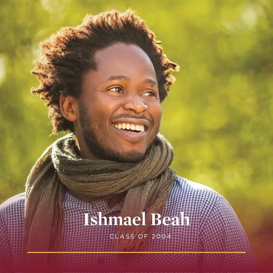 Black Alumni Stories profile graphic for Ishmael Beah